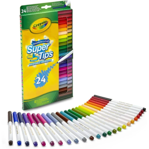 Blister 24 Rotuladores Super Punta Lavables Crayola