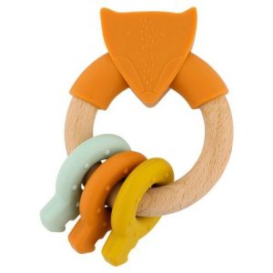 Anel de Atividades de Madeira e Silicone - Mr. Fox