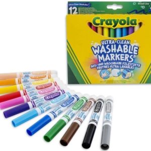Blister 12 Rotuladores Super Lavables Maxi Punta Crayola