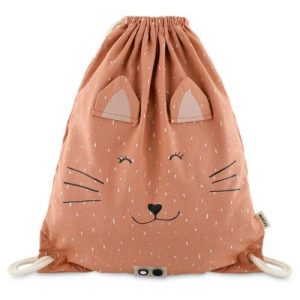Saco de tecido com cordão - Mrs. Cat