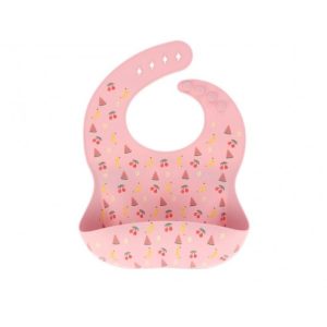 Babete de silicone fruits