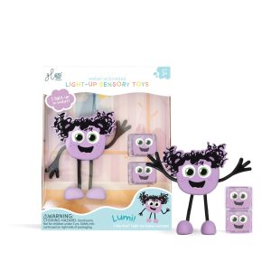 GLOPALS SET PERSONAJE+ 2 CUBOS LUZ LUMI LILAS