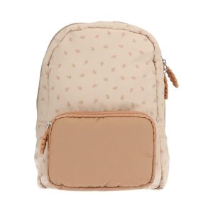 Mochila infantil acolchoada Leaves Sand