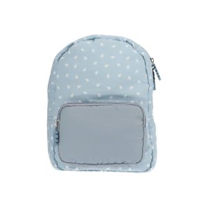Mochila infantil acolchoada Leaves Blue