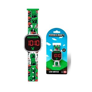 RELÓGIO LED MINECRAFT