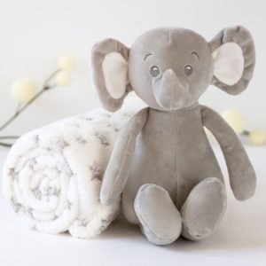 ELEFANTE CINZA COM MANTINHA 100CM*100CM