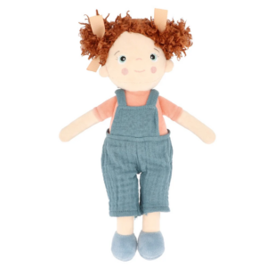 Boneca Macia "Little Sophia" Macacão Blue