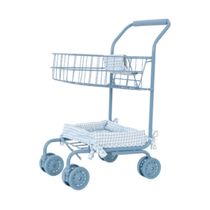 Carrinho de Compras Bonecas Vichy Blue